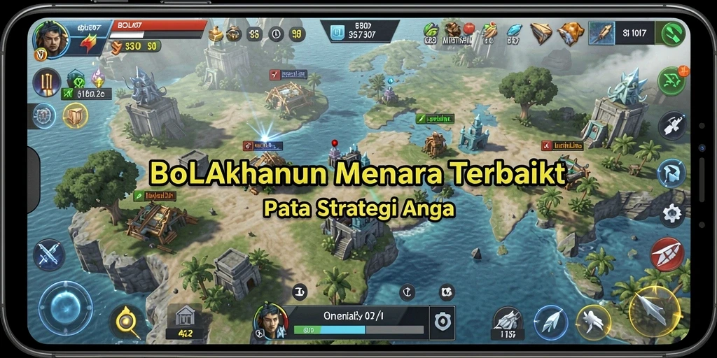 Tampilan gameplay BOLA07 yang mendebarkan di medan perang Tower Defense.