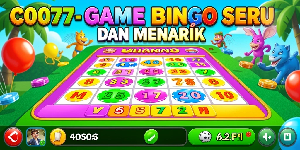 Tampilan gameplay seru dalam aplikasi C0077 Bingo.