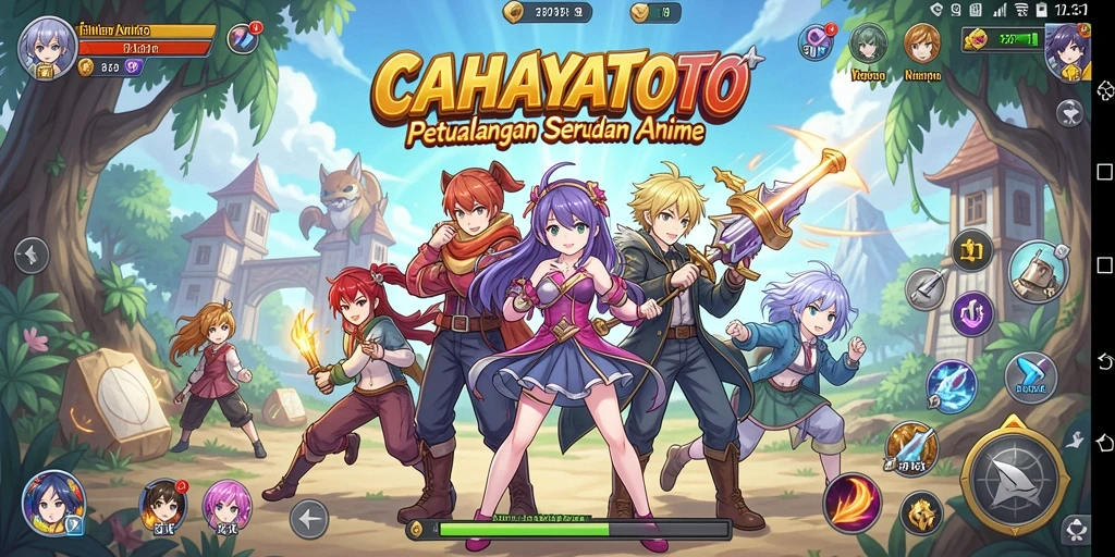 Screenshot gameplay <strong>CAHAYATOTO</strong> menampilkan aksi seru dan karakter menarik.
