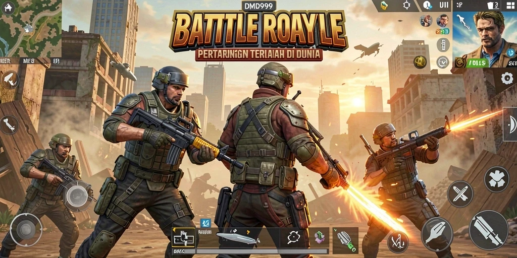 Gambaran menarik dari gameplay DMD999 yang intens dan mendebarkan.
