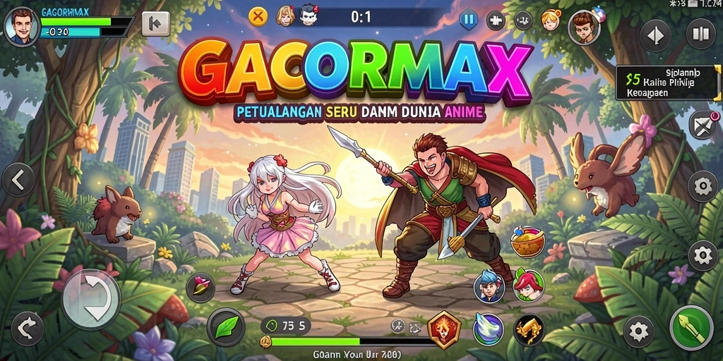 Tampilan menakjubkan gameplay anime di GACORMAX.
