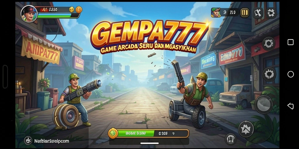 Tampilan gameplay menarik dari GEMPA777 yang menantang.