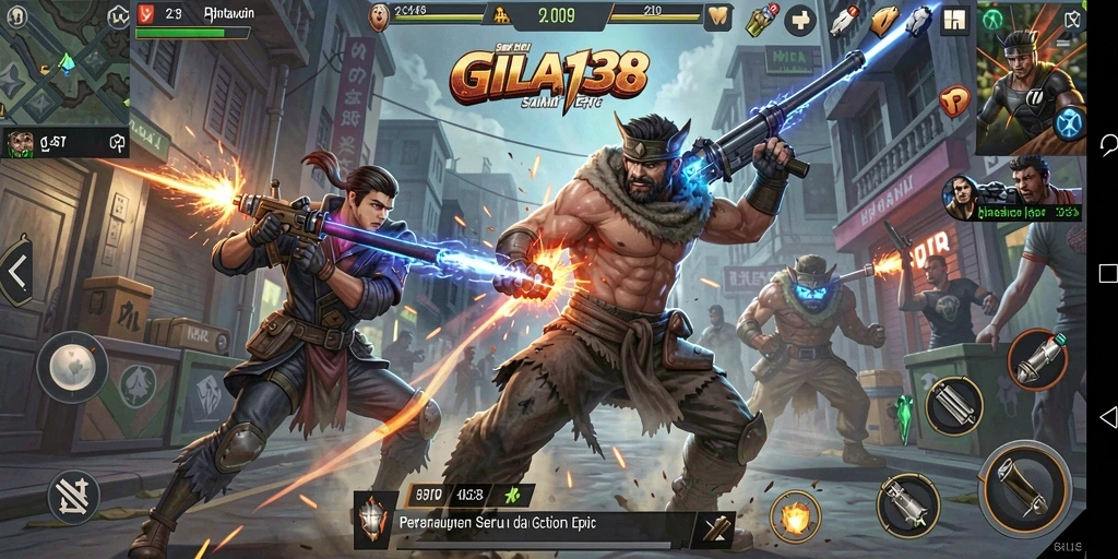 Screenshot GILA138 menampilkan aksi pertarungan yang mendebarkan.