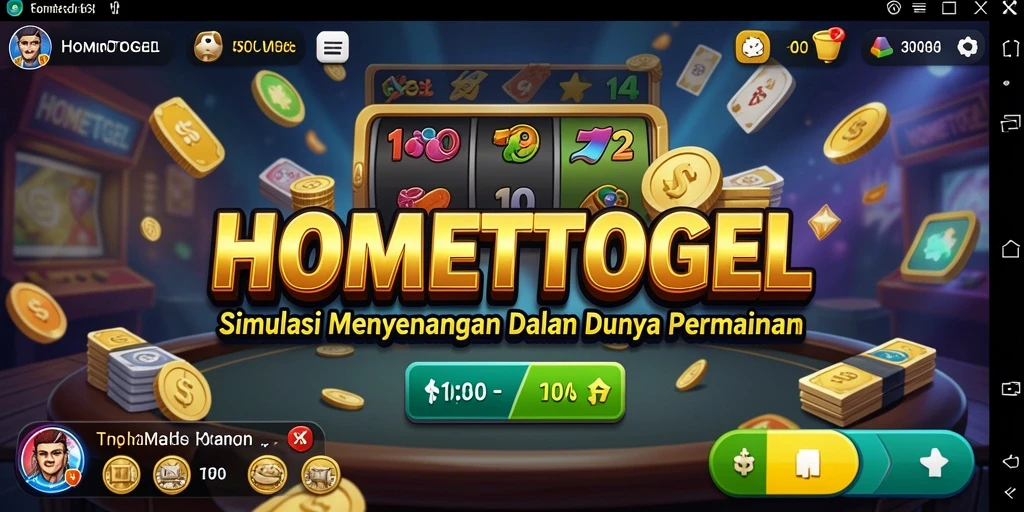 Tampilan gameplay HOMETOGEL yang realistis dan imersif.