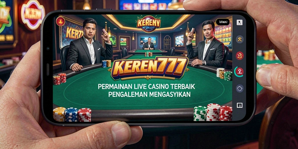 Tampilan gameplay Live Casino KEREN777 yang mendebarkan.