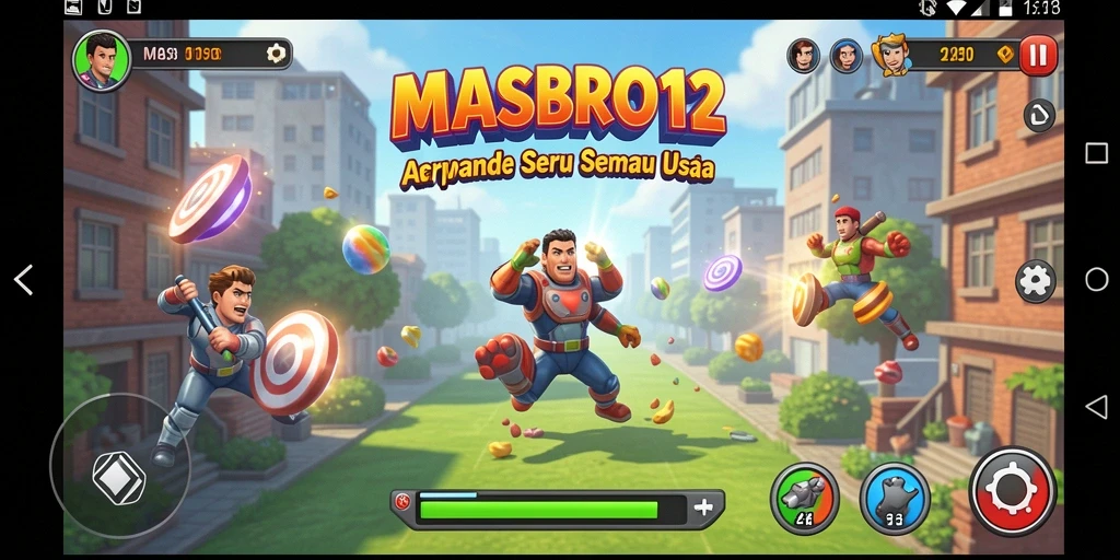 Tampilan gameplay seru dari MASBRO12 dengan grafis menawan.