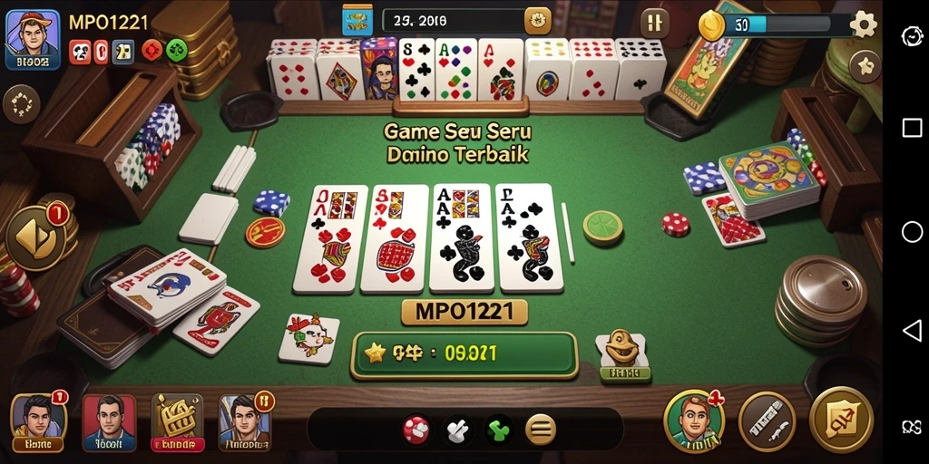 Gameplay domino yang seru dan interaktif di MPO1221.