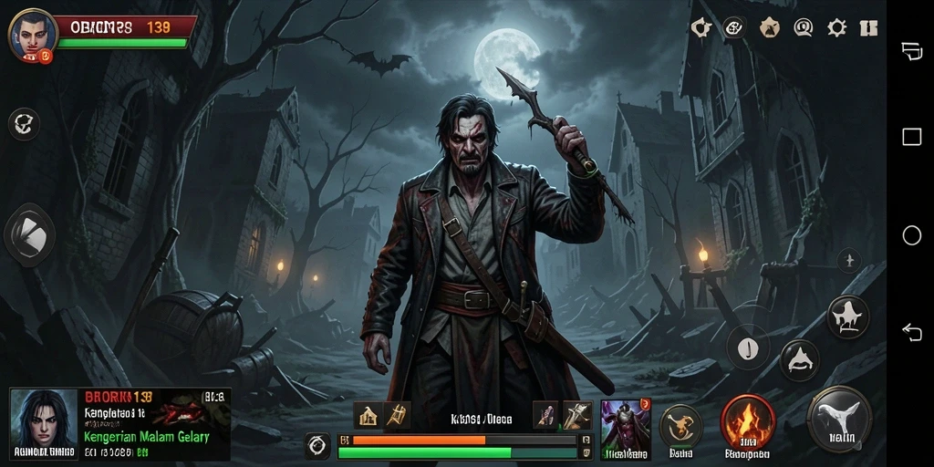 Tangkapan layar utama OBOR138 dengan atmosfer mencekam dalam gameplay.