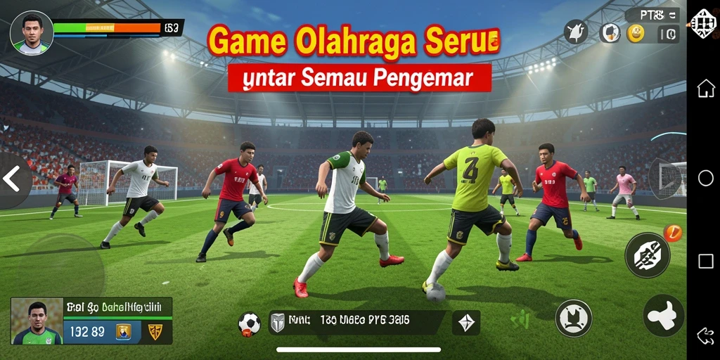 Tampilan gameplay seru dari PT89 yang menampilkan aksi olahraga yang dinamis.
