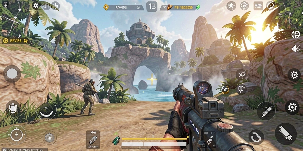 Gameplay seru RPVIP6 dalam genre TPS yang menegangkan.