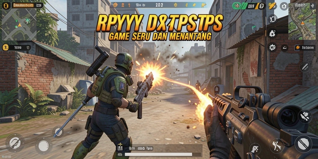 Tangkapan layar utama RPYYY menampilkan aksion seru dalam pertempuran TPS.