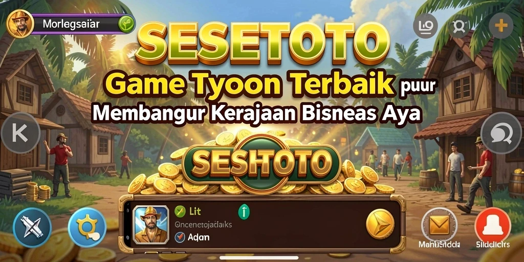 Screenshot SESETOTO menampilkan gameplay Tycoon yang mendebarkan.