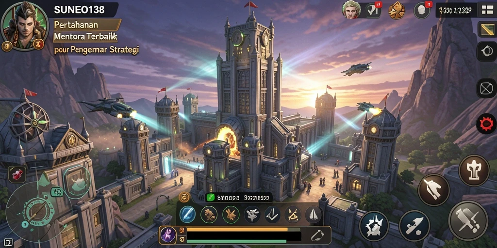 Tampilan screenshot SUNEO138 menampilkan aksi seru dalam Tower Defense.