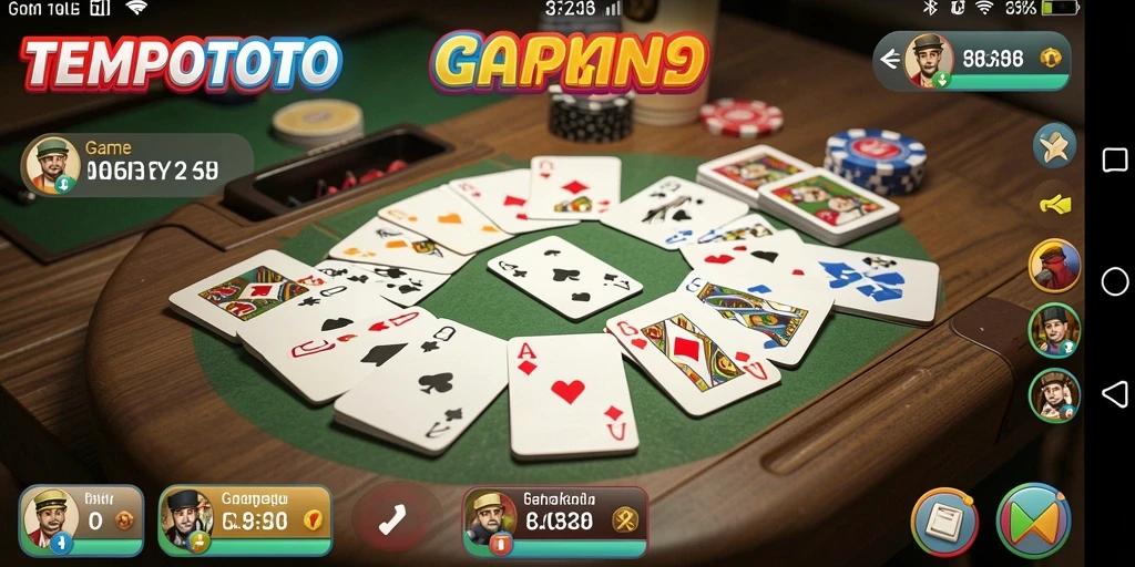Tampilan gameplay seru dari TEMPOTOTO yang penuh strategi.
