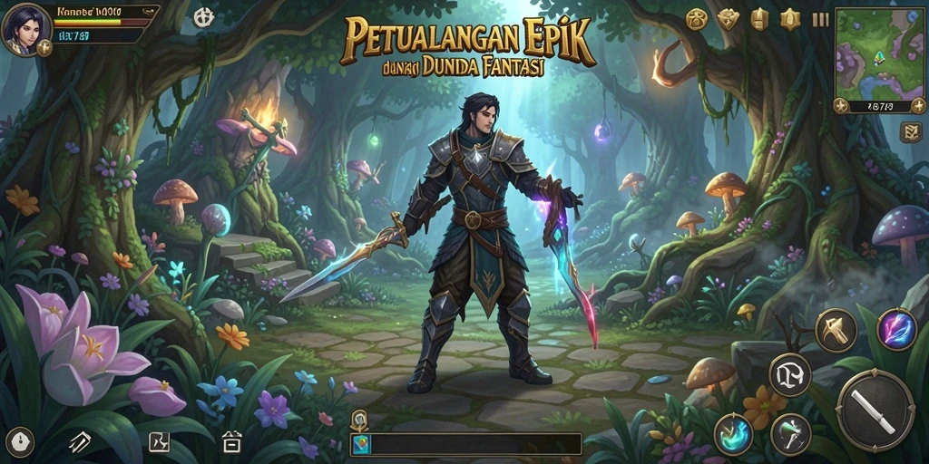 Tangkapan layar V87 menampilkan aksi seru dalam pertarungan RPG yang mendebarkan.