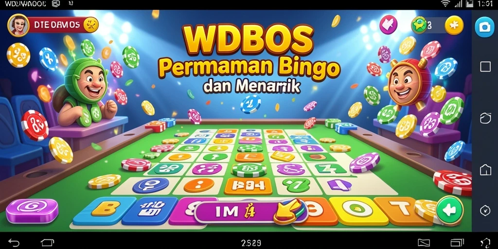 Gameplay seru dalam aplikasi Bingo WDBOS dengan interaksi pemain.