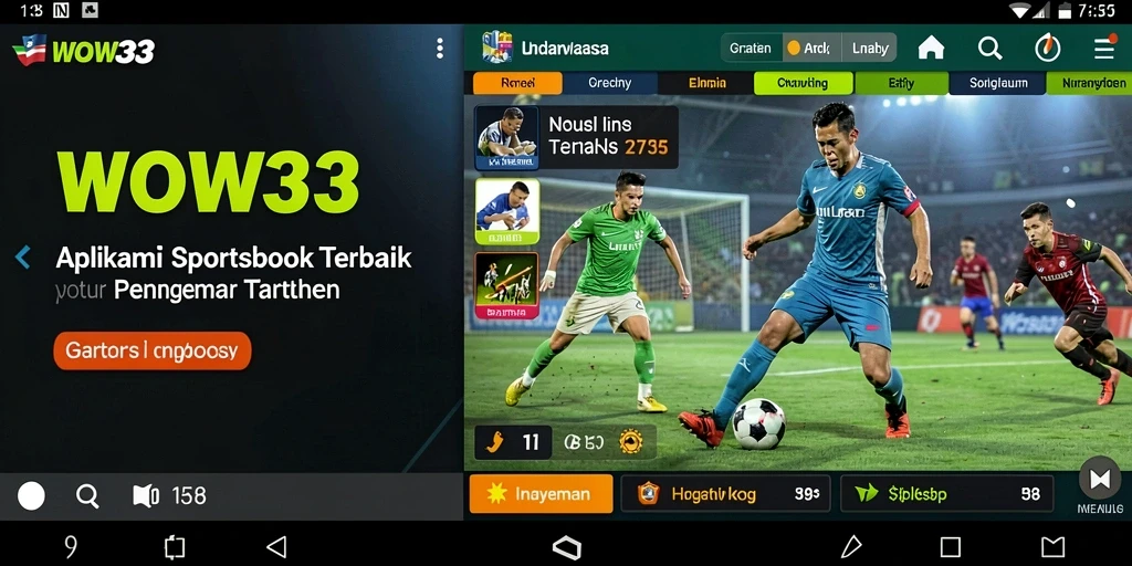 Tampilan gameplay Sportsbook WOW33 yang menarik dan interaktif.